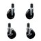 Service Caster 5'' Hard Rubber Wheel Swivel 1-5/8'' Expand Stem Caster Set 2 Brakes, 4PK SCC-EX20S514-HRS-2-TLB-2-158 - alternate 1